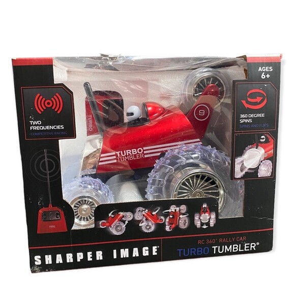 SHARPER IMAGE RC 360 RALLY CAR TURBO TUMBLER STUNT VEHICLE New in damaged box - Picture 2 of 9